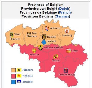 Belgium 10 Provinces